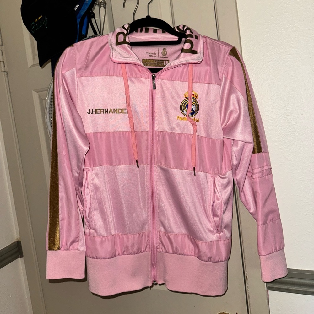 Pink Real Madrid Track Jacket
